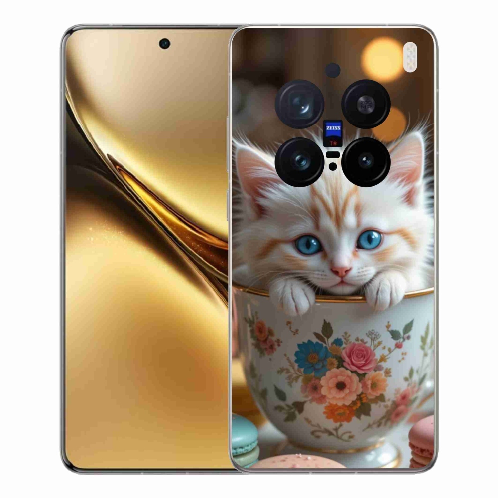 Gél borítás mmCase a Vivo X200 Pro 5G készülékhez - aranyos cica 6