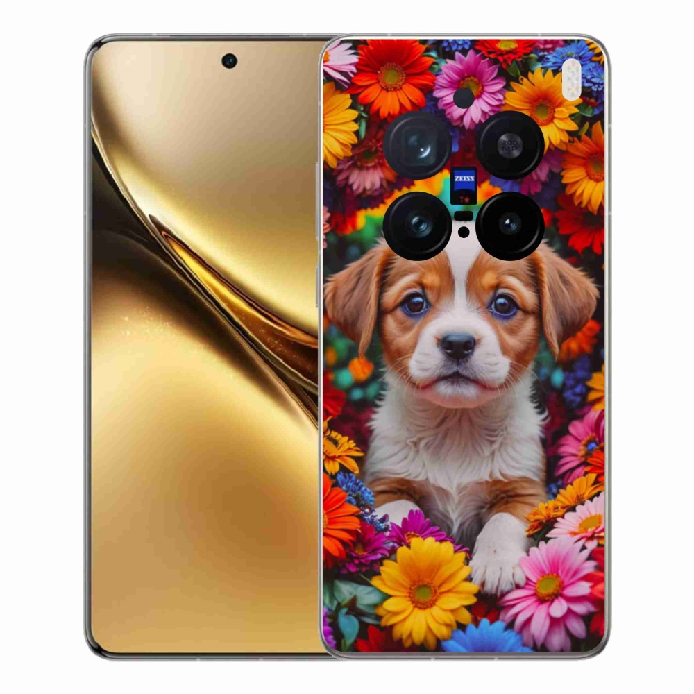 Gél borítás mmCase a Vivo X200 Pro 5G készülékhez - aranyos kiskutya