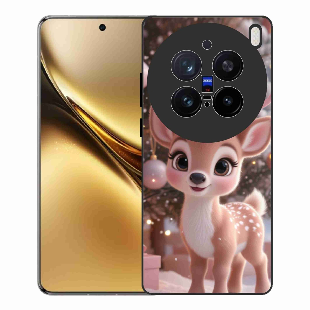 Zselés borítás mmCase a Vivo X200 Pro 5G készülékhez - aranyos rénszarvas