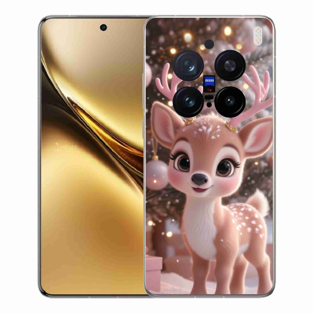 Zselés borítás mmCase a Vivo X200 Pro 5G készülékhez - aranyos rénszarvas