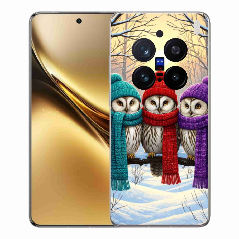 Zselés borítás mmCase a Vivo X200 Pro 5G készülékhez - bagolybarátok