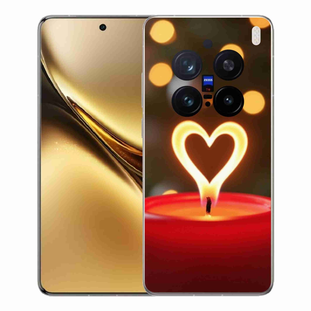 Zselés borítás mmCase a Vivo X200 Pro 5G készülékhez - lángszív
