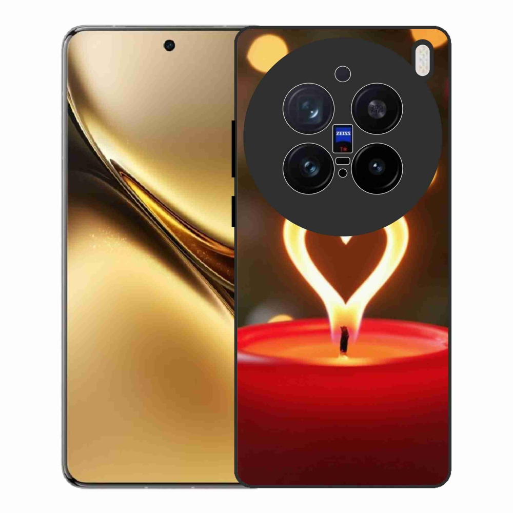 Zselés borítás mmCase a Vivo X200 Pro 5G készülékhez - lángszív