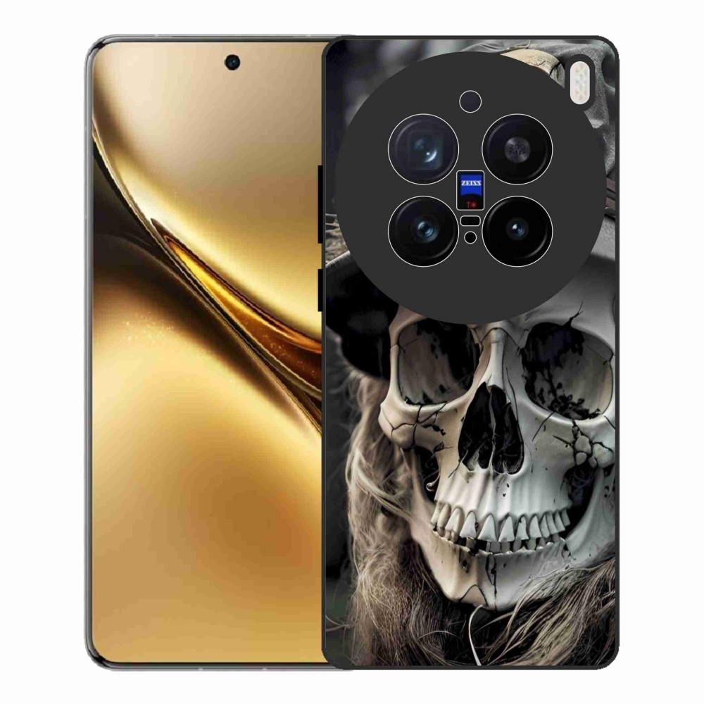 Zselés borítás mmCase a Vivo X200 Pro 5G készülékhez - sötét koponya