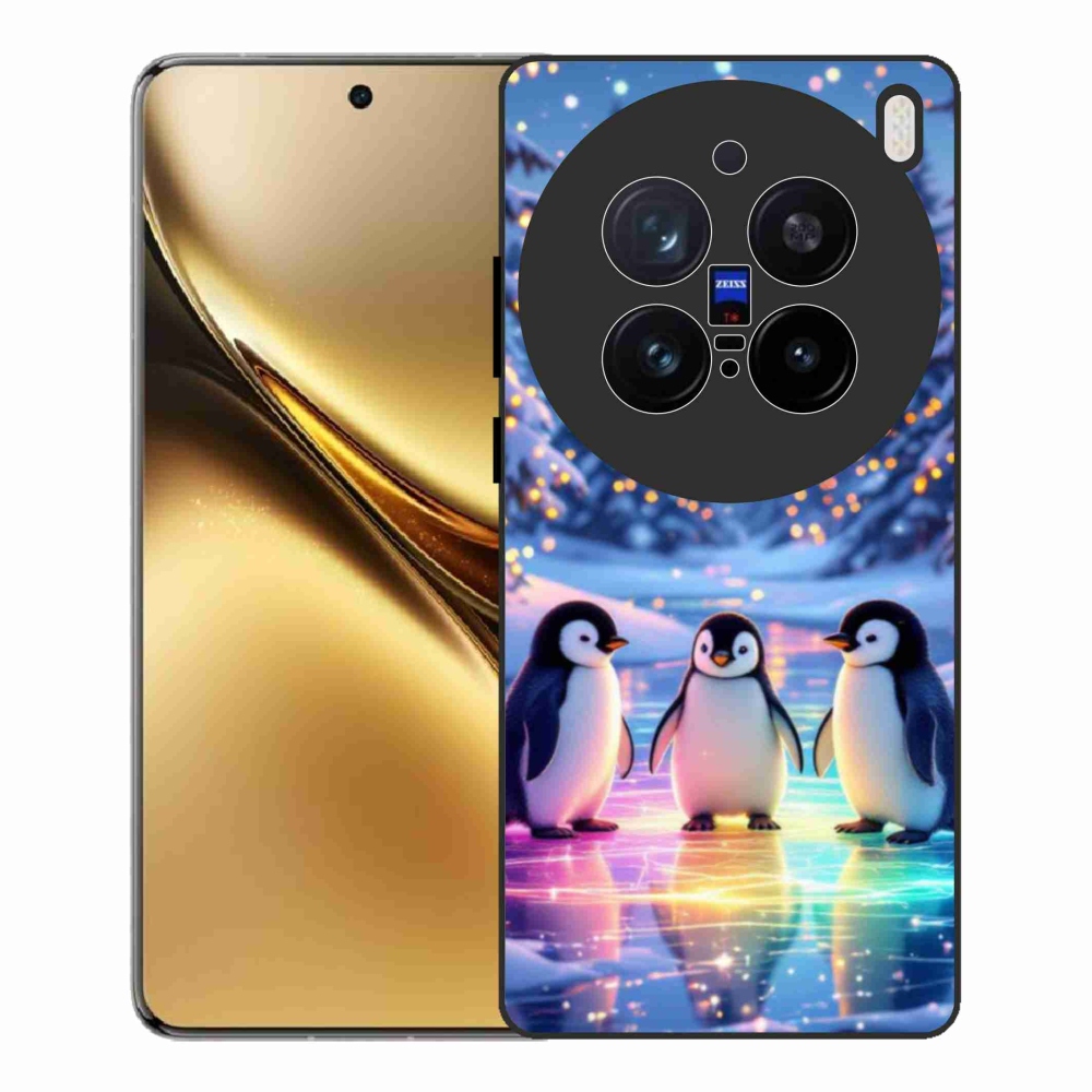 Zselés borítás mmCase a Vivo X200 Pro 5G készülékhez - pingvinek