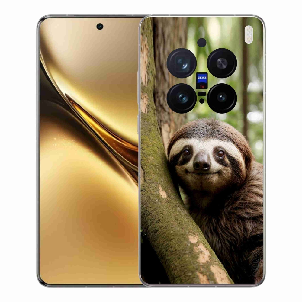 mmCase gélhuzat a Vivo X200 Pro 5G-hez – mosolygós lajhár