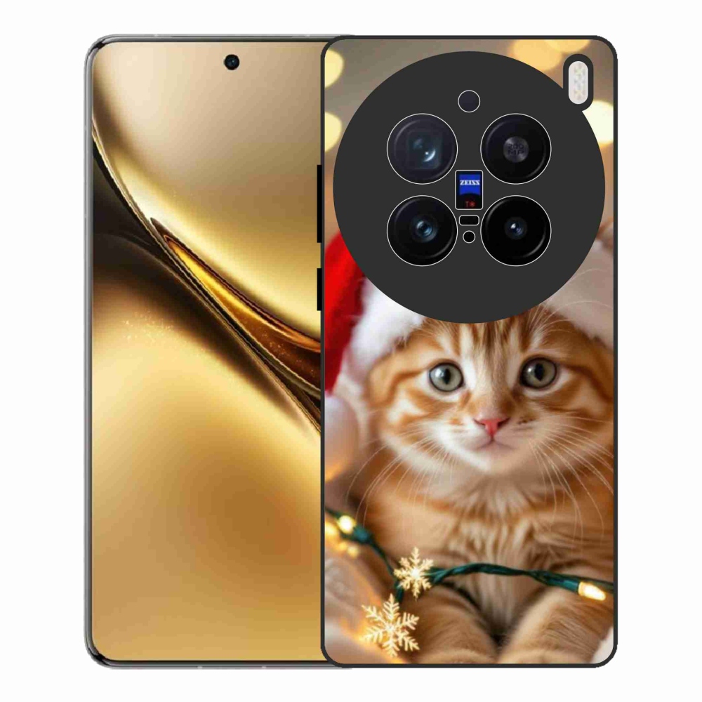 Gél borítás mmCase a Vivo X200 Pro 5G készülékhez - Karácsonyi cica