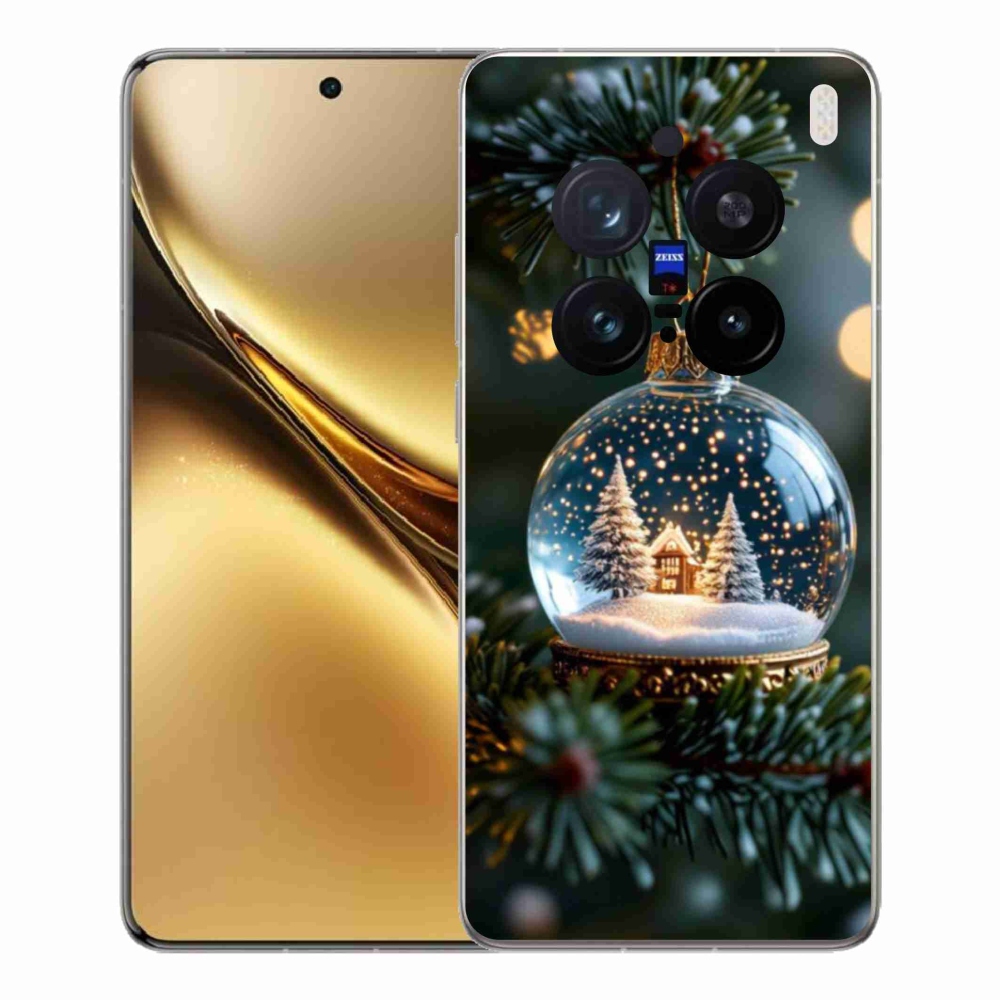 Zselés borítás mmCase a Vivo X200 Pro 5G-hez - Karácsonyi gömbök 2