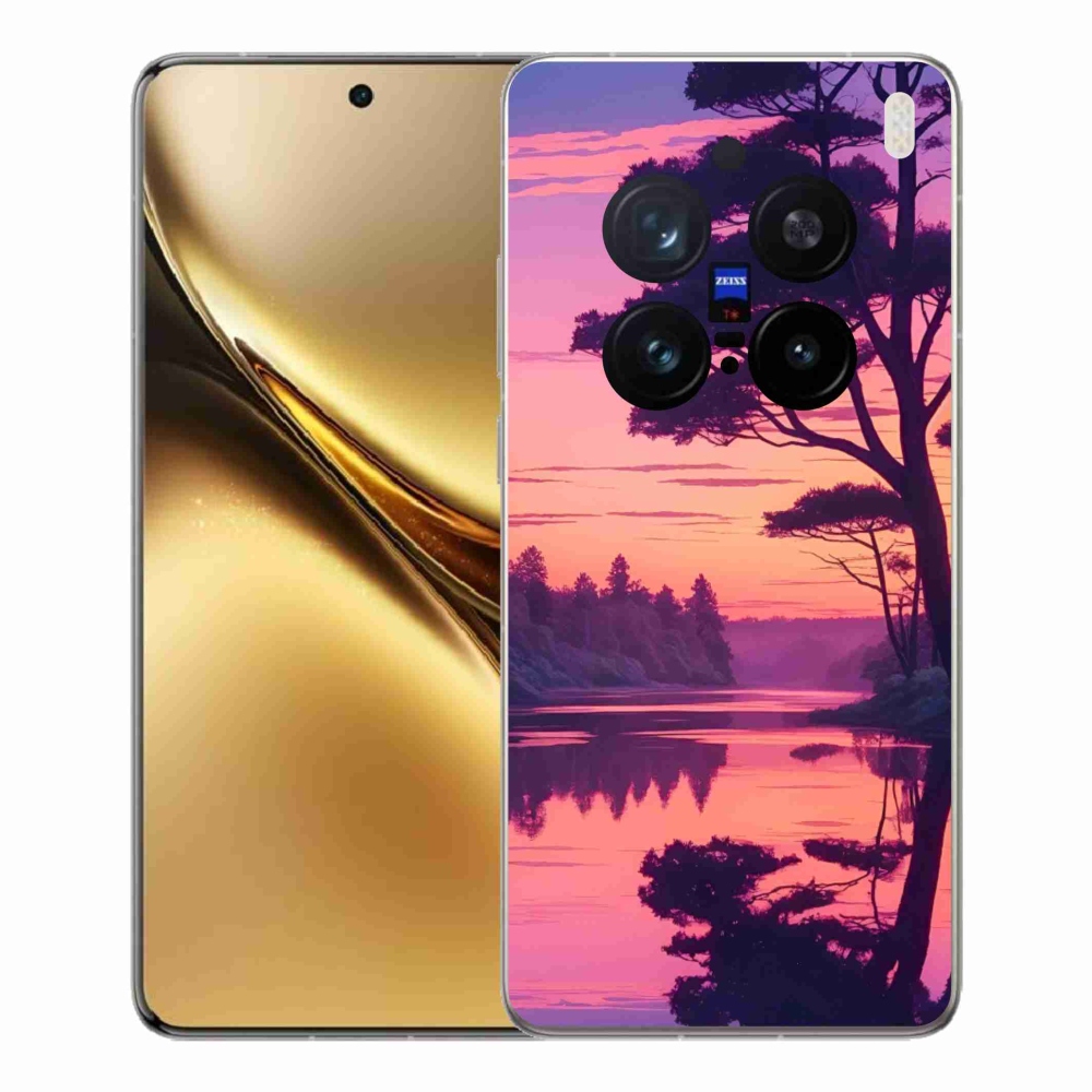 Gél borítás mmCase a Vivo X200 Pro 5G-hez - naplemente a tó felett