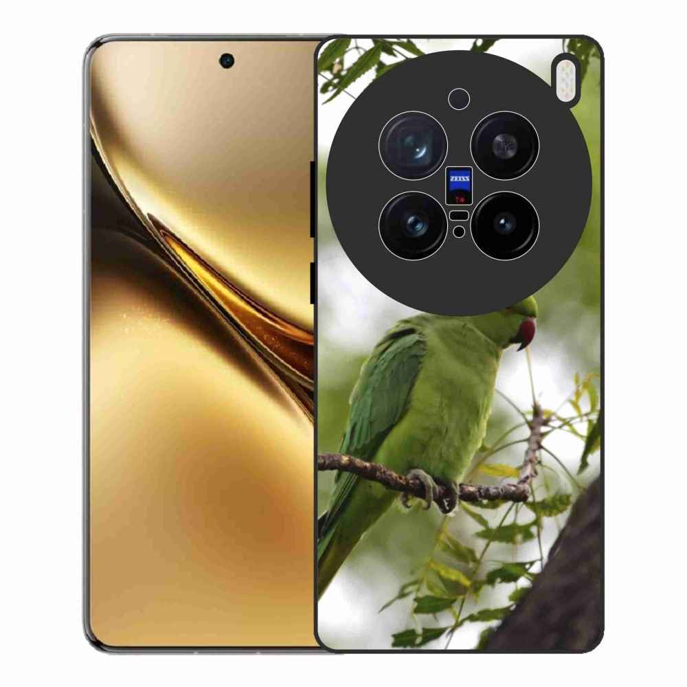 Zselés borítás mmCase a Vivo X200 Pro 5G készülékhez - zöld papagáj