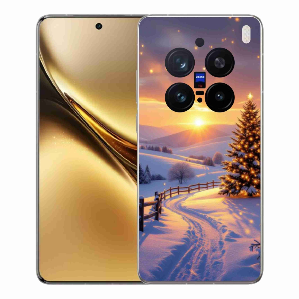 Zselés borítás mmCase a Vivo X200 Pro 5G készülékhez - téli tájkép