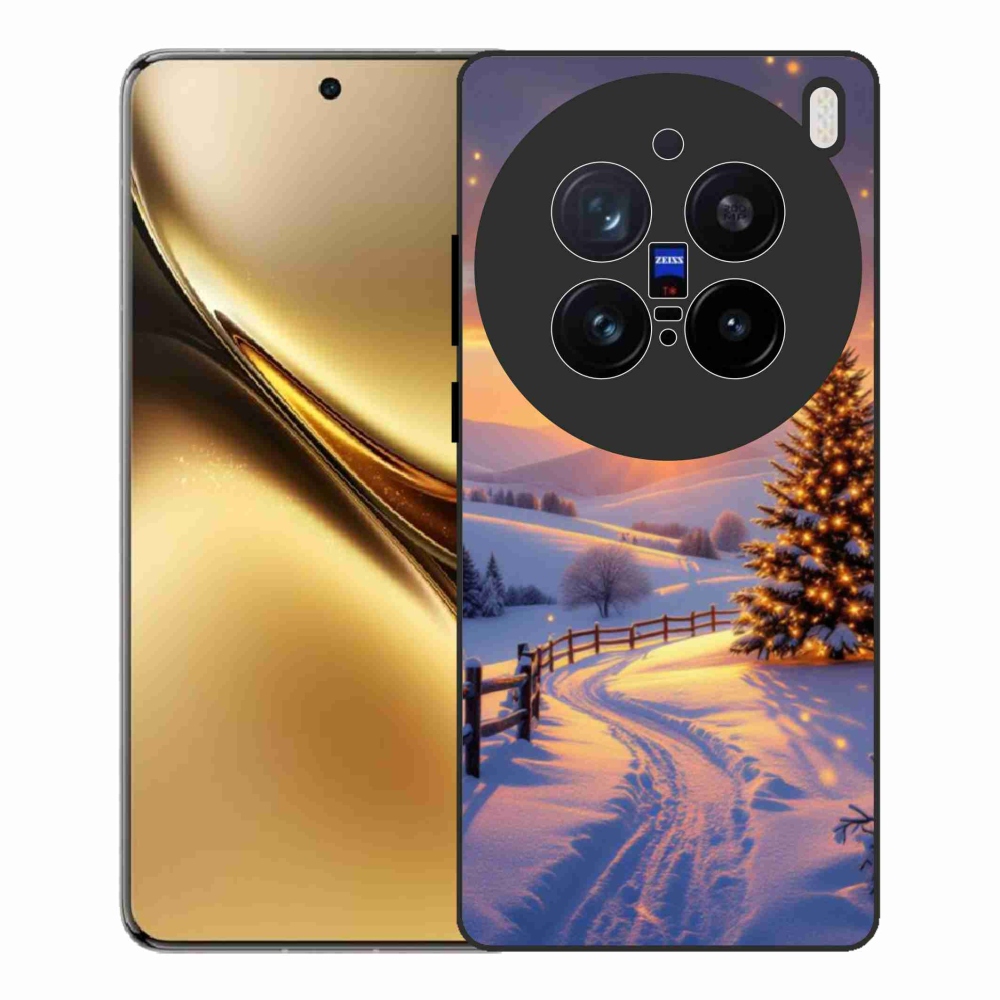 Zselés borítás mmCase a Vivo X200 Pro 5G készülékhez - téli tájkép