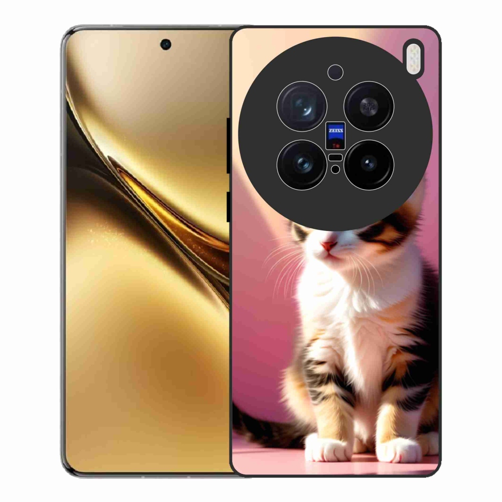 Zselés borítás mmCase a Vivo X200 Pro 5G készülékhez - kíváncsi cica 2