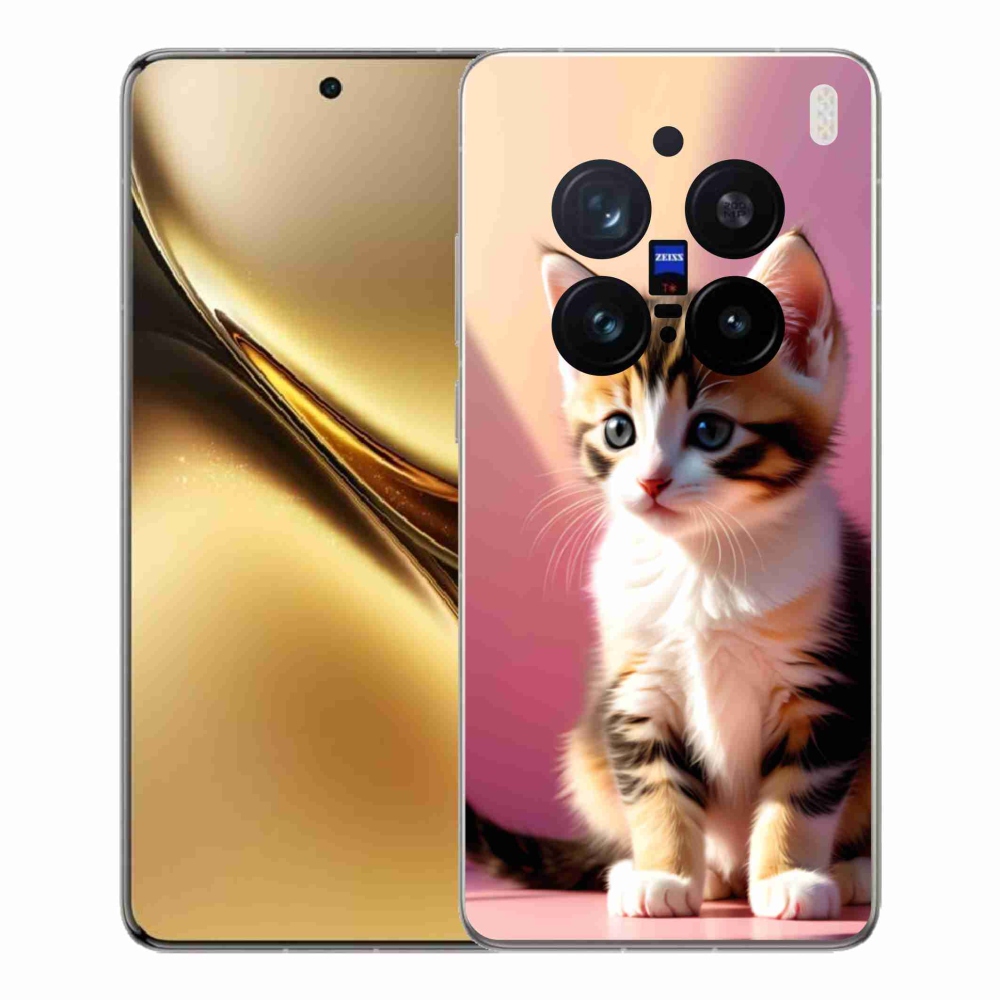 Zselés borítás mmCase a Vivo X200 Pro 5G készülékhez - kíváncsi cica 2