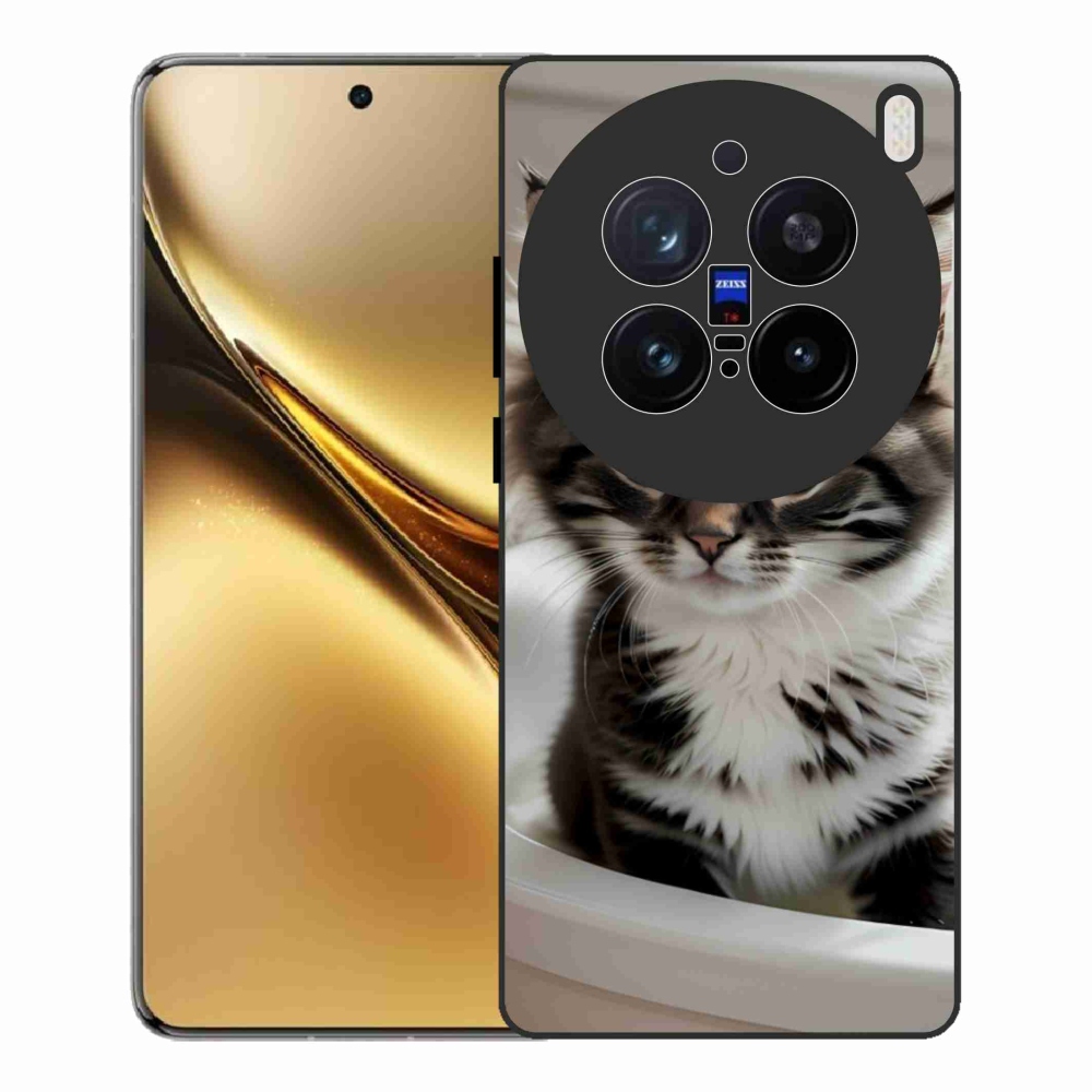 Zselés borítás mmCase a Vivo X200 Pro 5G készülékhez - kíváncsi cica