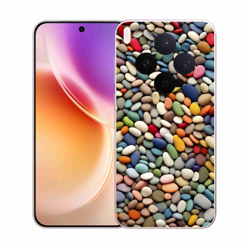 Zselés borítás mmCase a Vivo X300 5G készülékhez - színes strasszkövek 2