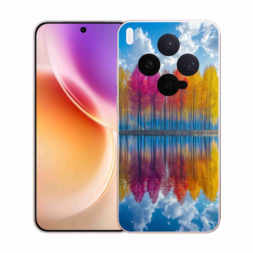 Zselés borítás mmCase a Vivo X300 5G-n - színes fák