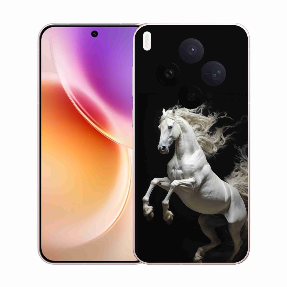 Zselés borítás mmCase Vivo X300 5G - fehér ló 4