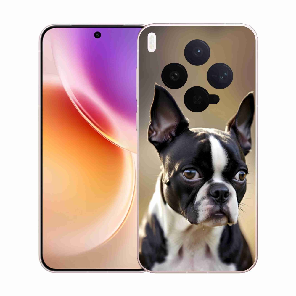 Zselés borítás mmCase a Vivo X300 5G készülékhez - Boston Terrier