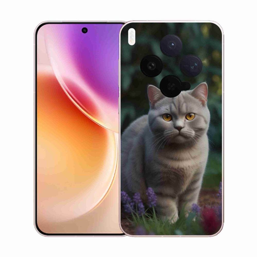 Zselés borítás mmCase a Vivo X300 5G készülékhez - Brit macska