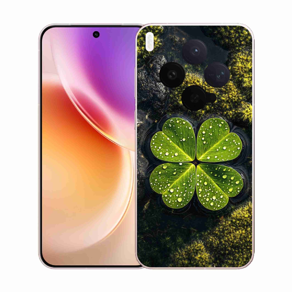 Zselés borítás mmCase a Vivo X300 5G-hez - négylevelű lóhere