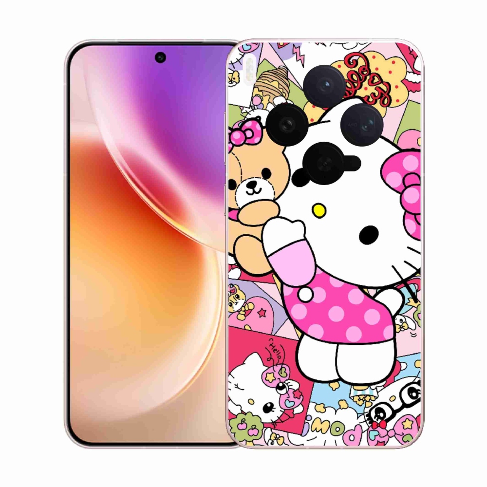 Gél borítás mmCase a Vivo X300 5G készülékhez - aranyos cica