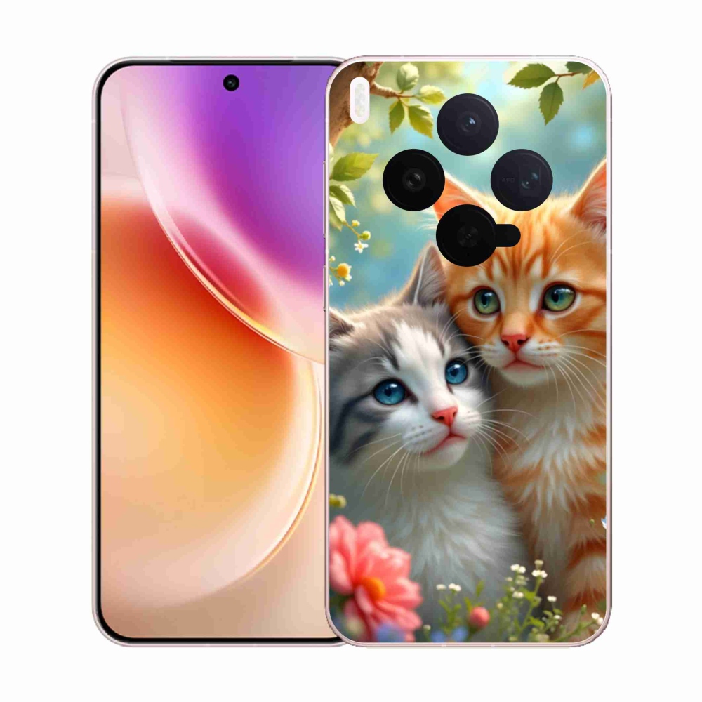 Zselés borítás mmCase a Vivo X300 5G készülékhez - cat love 2