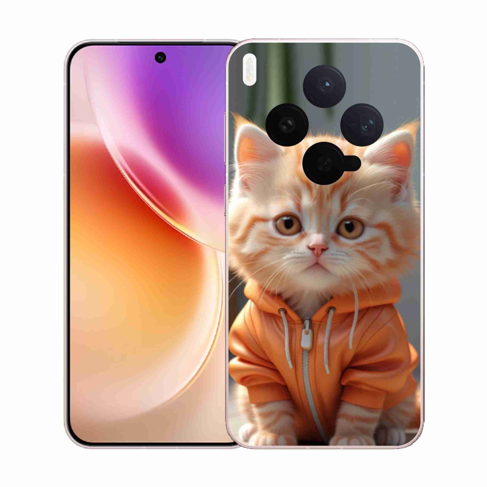 Gél borítás mmCase a Vivo X300 5G-hez - cica melegítőben