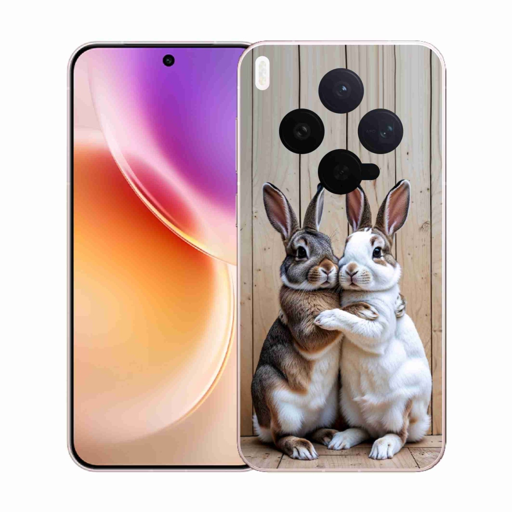 Zselés borítás mmCase a Vivo X300 5G-hez - nyúlpár