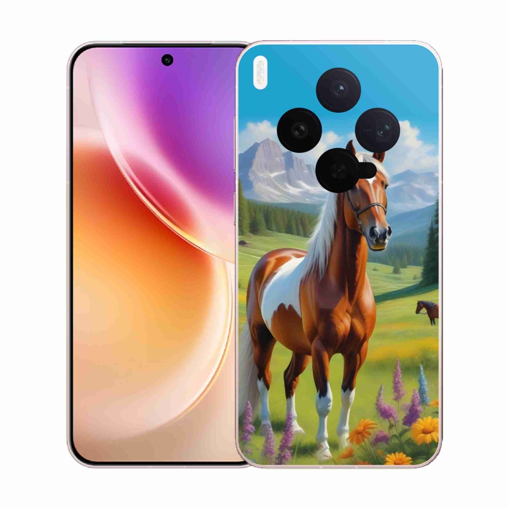 Zselés borítás mmCase a Vivo X300 5G-hez - ló a réten