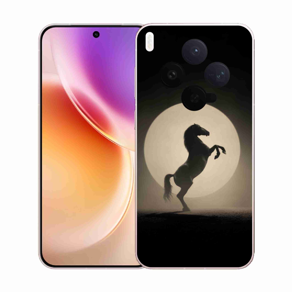 Zselés borítás mmCase a Vivo X300 5G-hez - ló sziluettben