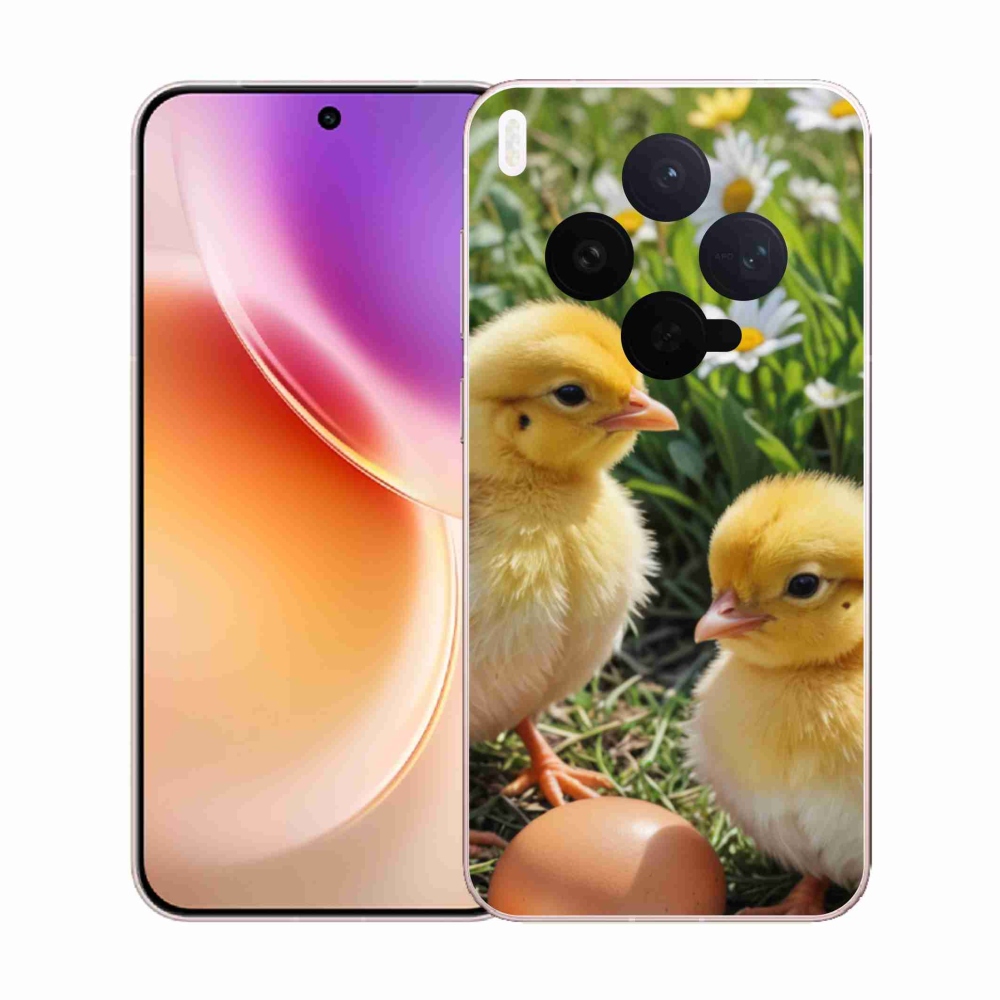 Zselés borítás mmCase a Vivo X300 5G készülékhez - csirkék