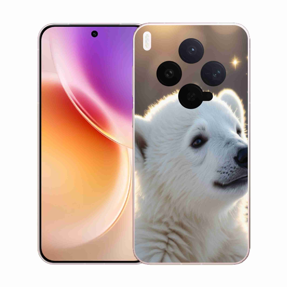 Zselés borítás mmCase a Vivo X300 5G készülékhez - jegesmedve