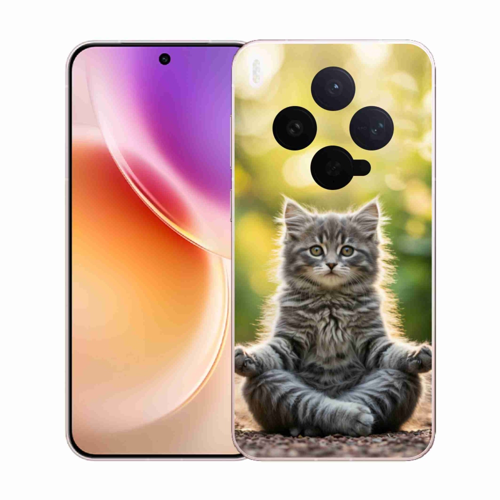 Zselés borítás mmCase a Vivo X300 5G készülékhez - meditáló cica