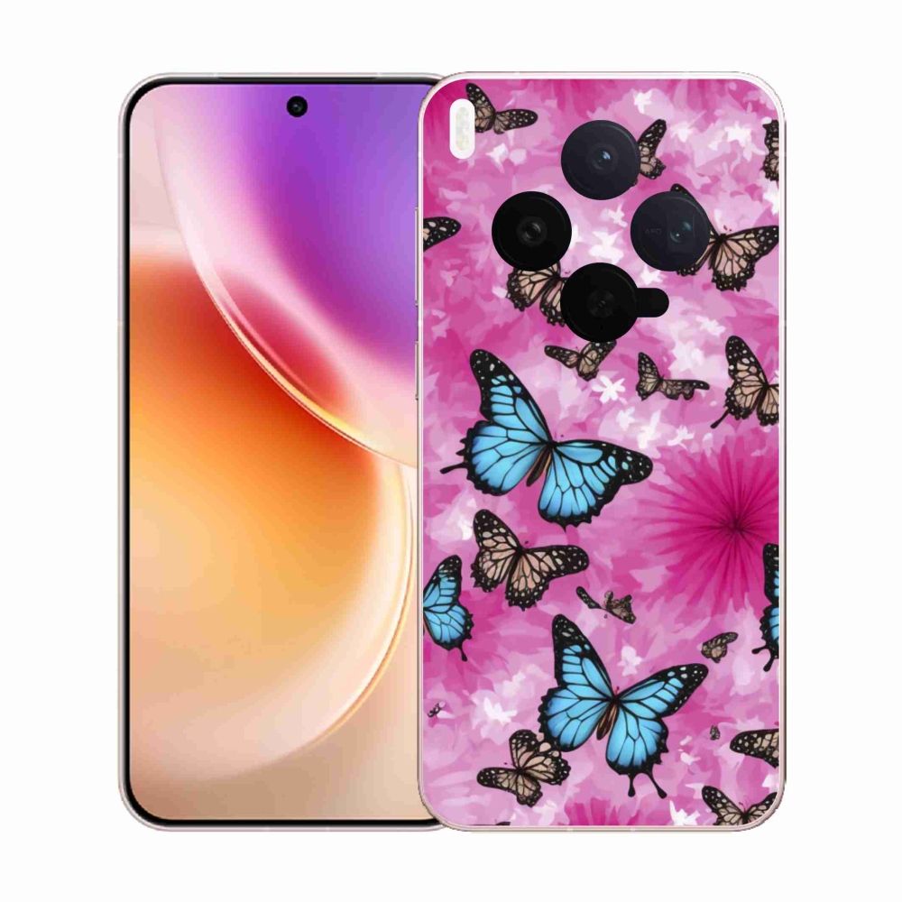 Zselés borítás mmCase a Vivo X300 5G készülékhez - pillangókert