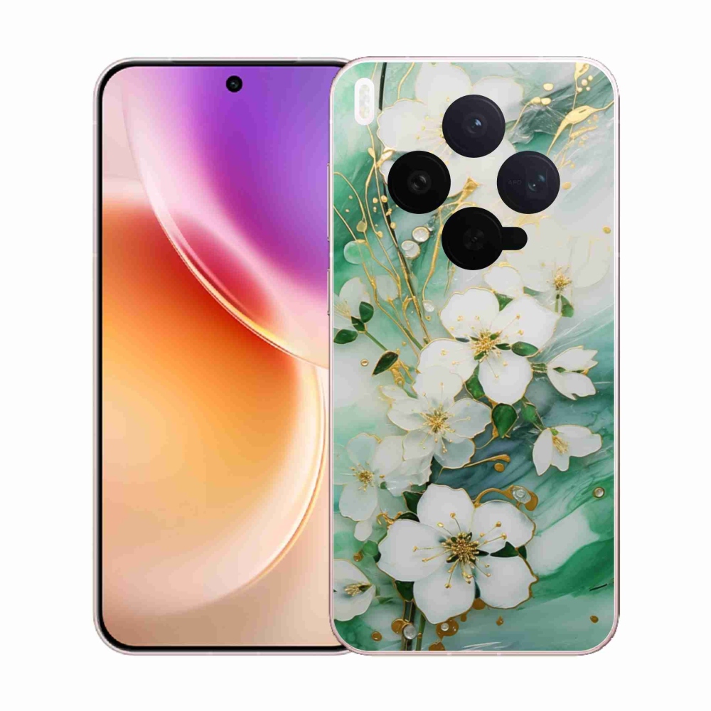 Zselés borítás mmCase a Vivo X300 5G-hez - finom virágok