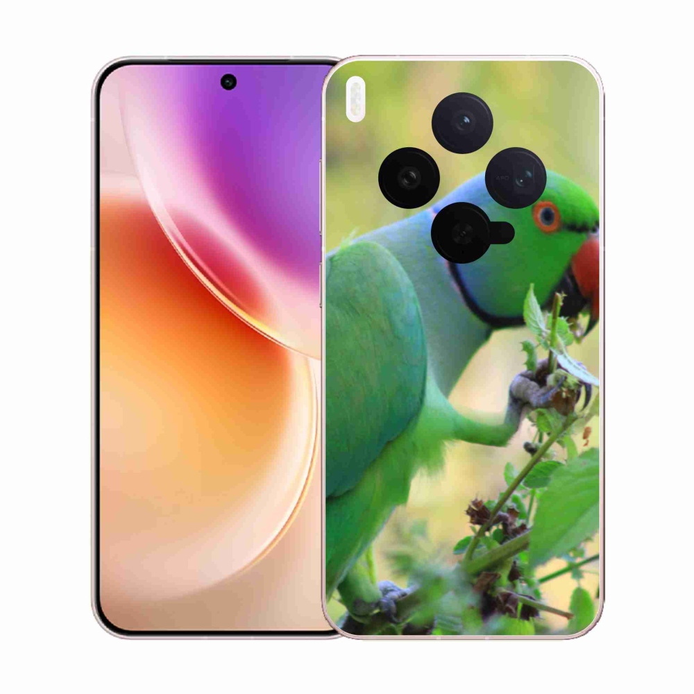 Zselés borítás mmCase a Vivo X300 5G-hez - papagáj alexandr