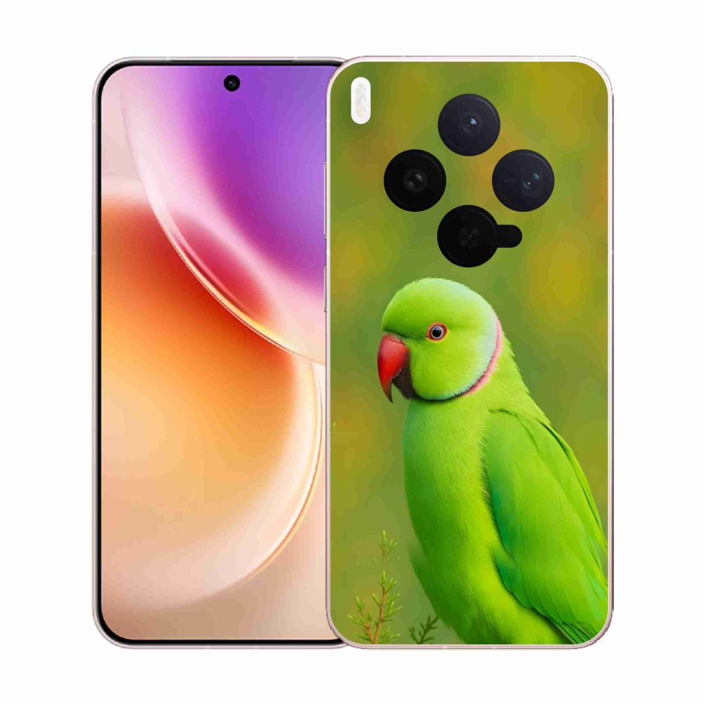 Zselés borítás mmCase a Vivo X300 5G-hez - papagáj alexander 2