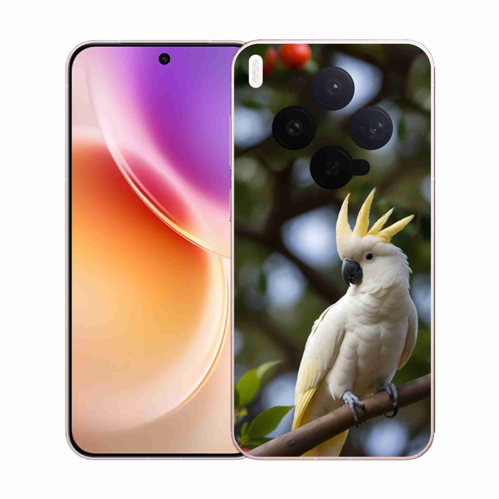 Zselés borítás mmCase a Vivo X300 5G készülékhez - papagáj kakadu 3