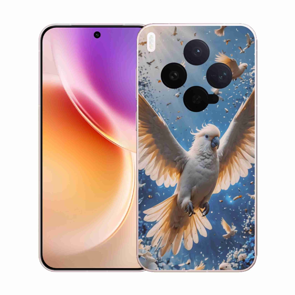 Zselés borítás mmCase a Vivo X300 5G készülékhez - papagáj kakadu