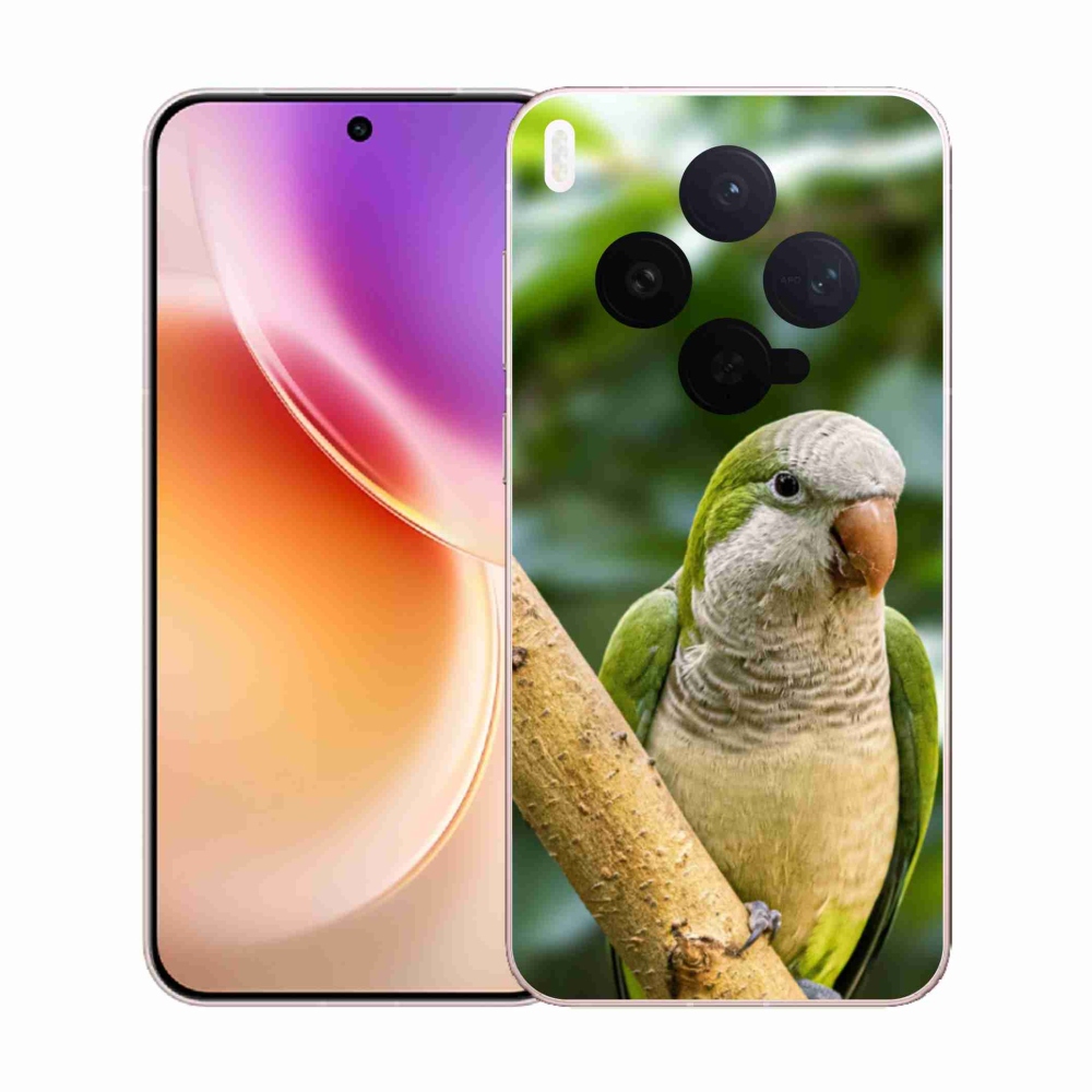 Zselés borítás mmCase a Vivo X300 5G készülékhez - papagáj