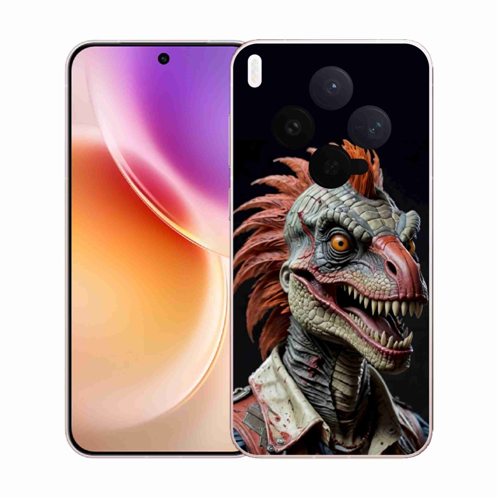 Gél borító mmCase a Vivo X300 5G-n - punk dinoszaurusz