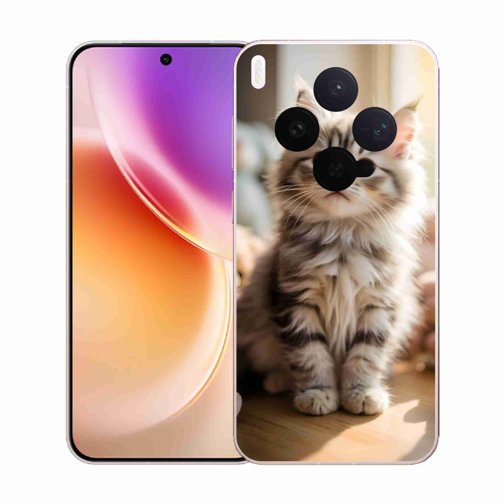 Zselés borítás mmCase a Vivo X300 5G készülékhez - aranyos cica 10