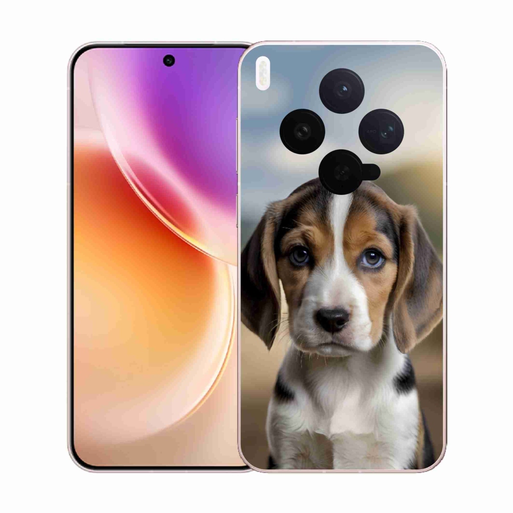 Gél védőburkolat mmCase a Vivo X300 5G készülékhez - aranyos bézs színű