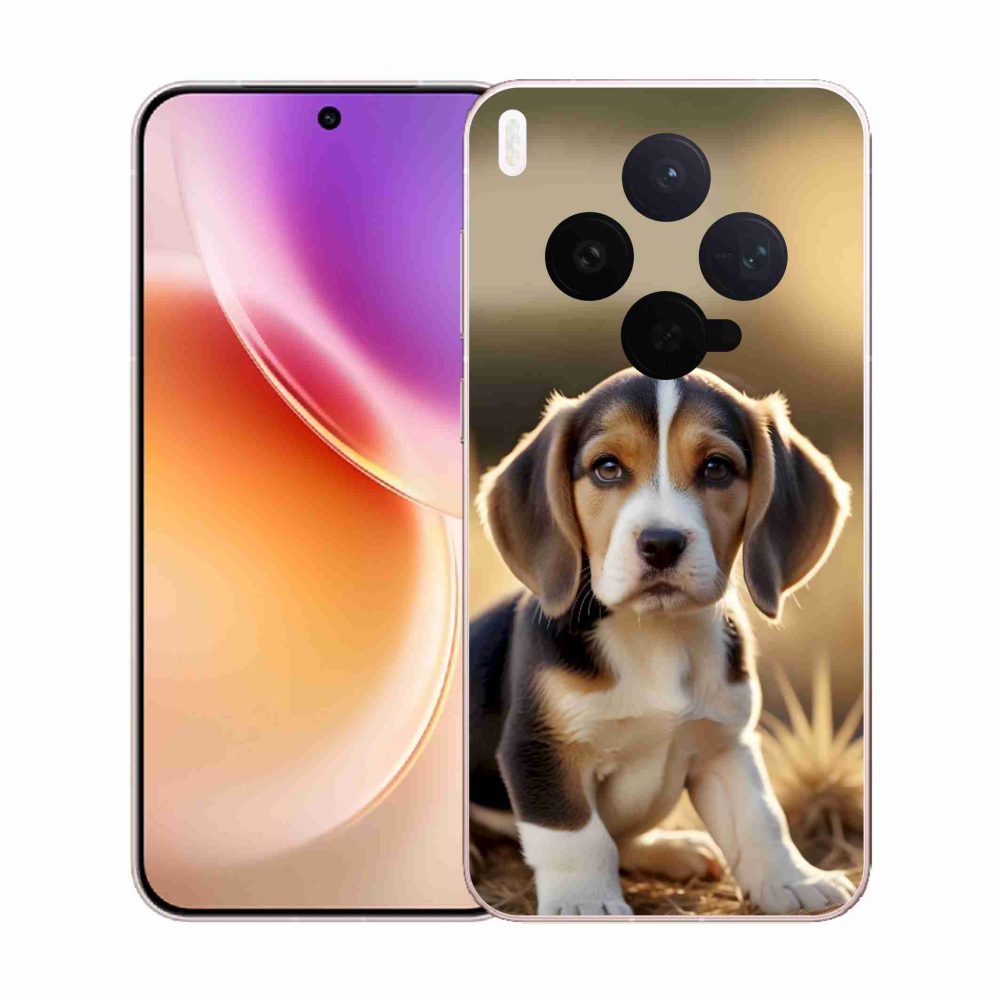 Gél védőburkolat mmCase a Vivo X300 5G készülékhez - aranyos bézs színű