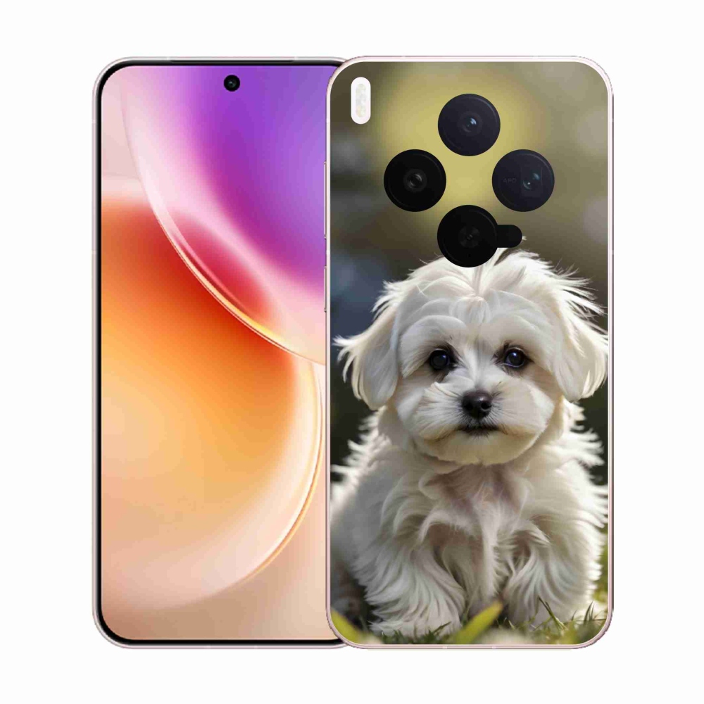 Zselés borítás mmCase a Vivo X300 5G készülékhez - aranyos máltai kutya