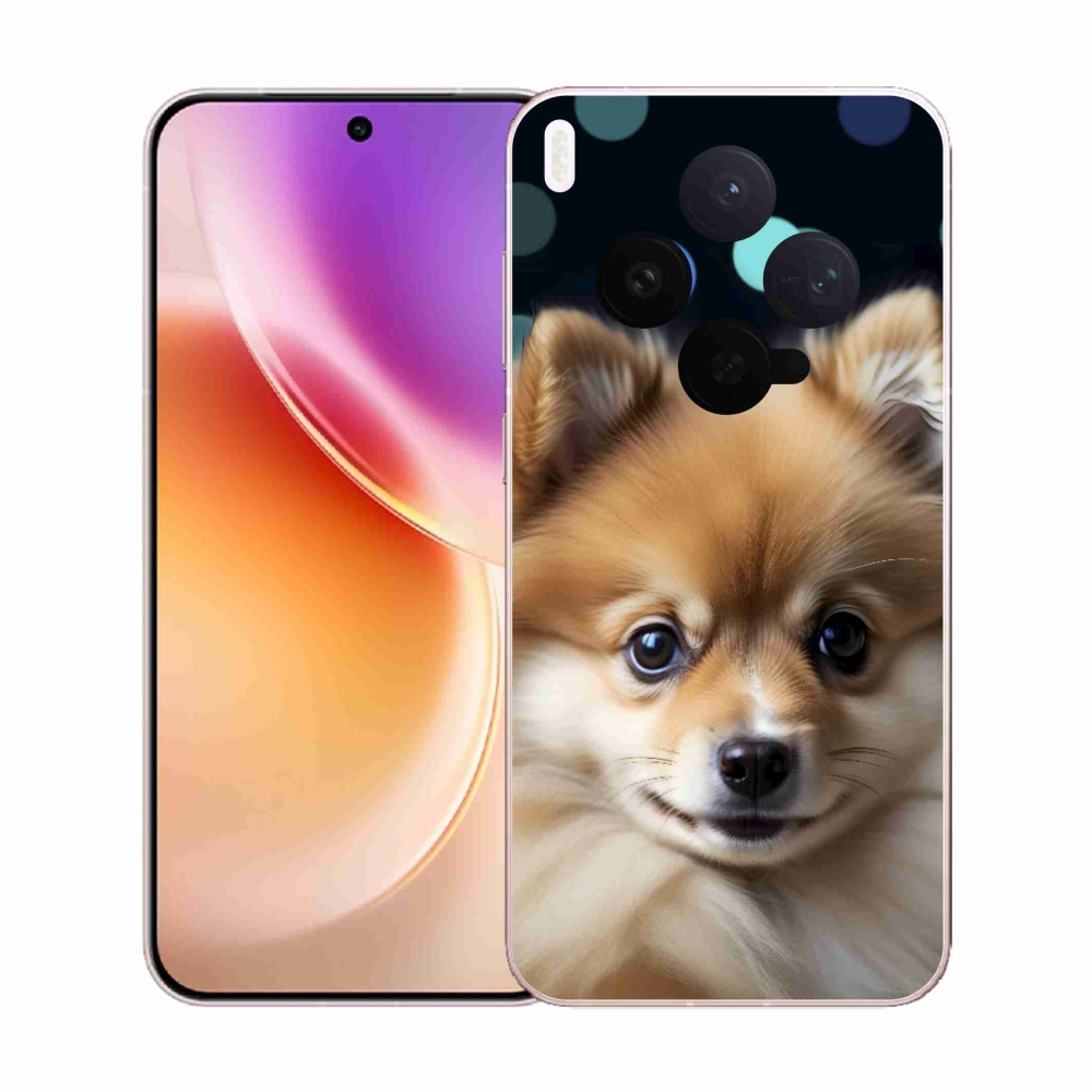 Zselés borítás mmCase a Vivo X300 5G-hez - aranyos pomerániai kutya