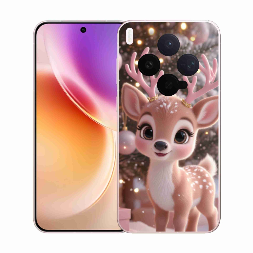 Zselés borítás mmCase a Vivo X300 5G készülékhez - aranyos rénszarvas