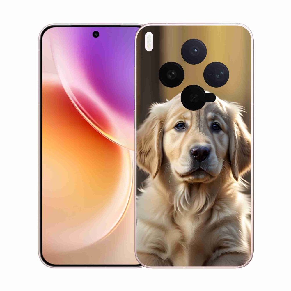 Gél borítás mmCase a Vivo X300 5G készülékhez - aranyos arany retriever