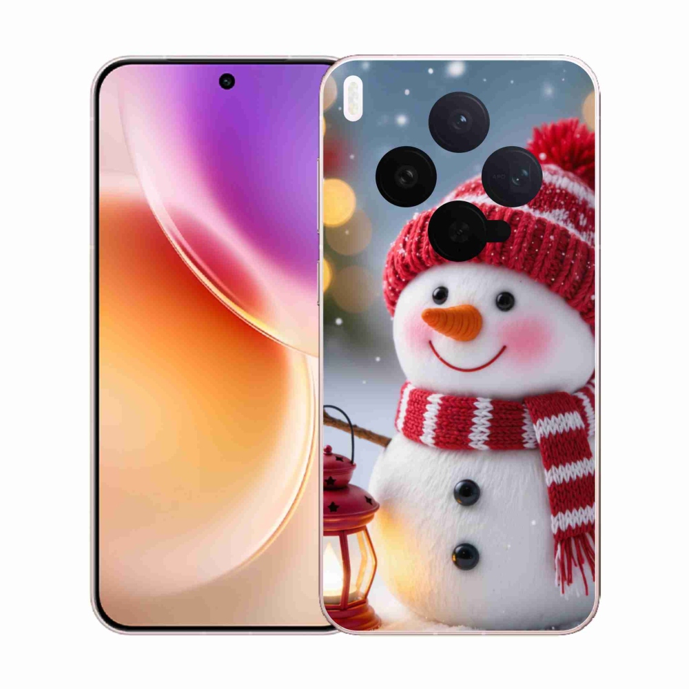 Zselés borítás mmCase a Vivo X300 5G készülékhez - hóember 2